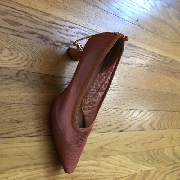 Vicenza (Anthropologie) Mesh Chain Embellished Heels - Picture 2 of 4